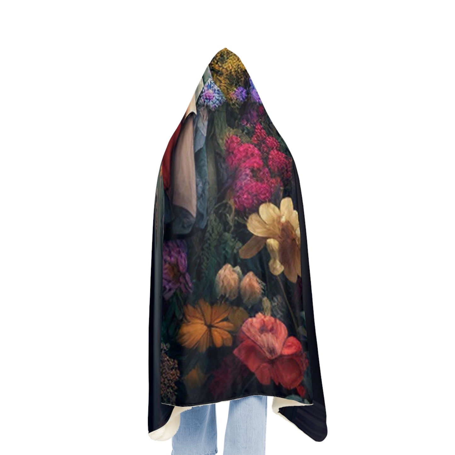 Snuggle Hooded Blanket A Wardrobe Surrounded by Flowers 4