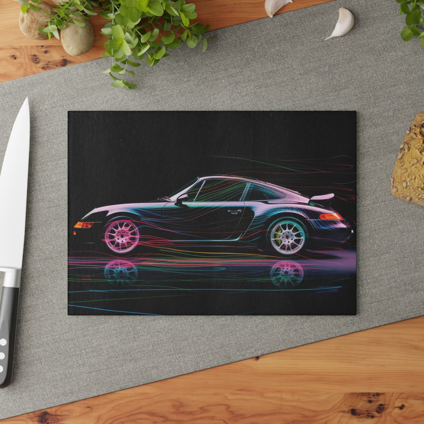 Glass Cutting Board Porsche 933 1