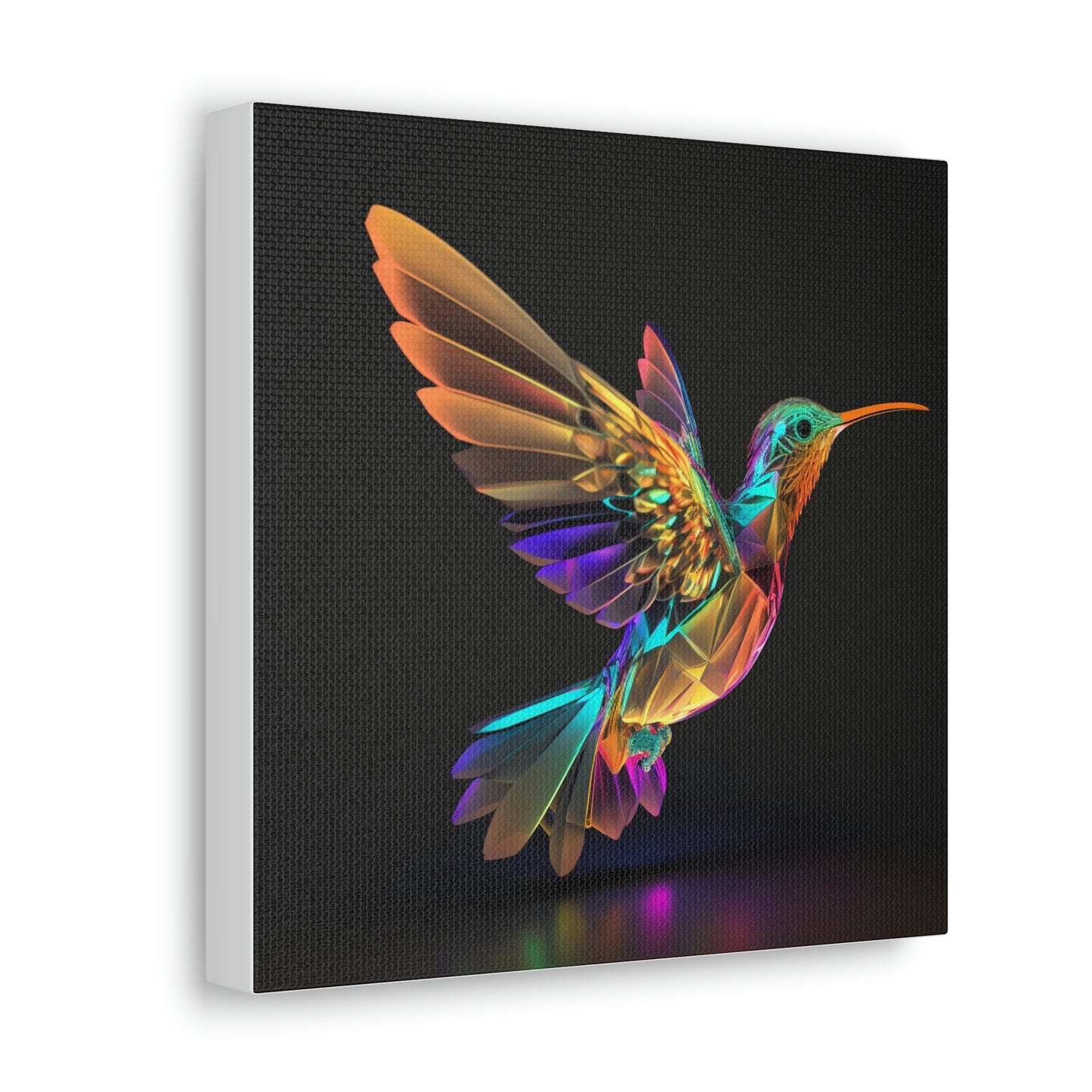 Hummingbird glass florescent glow