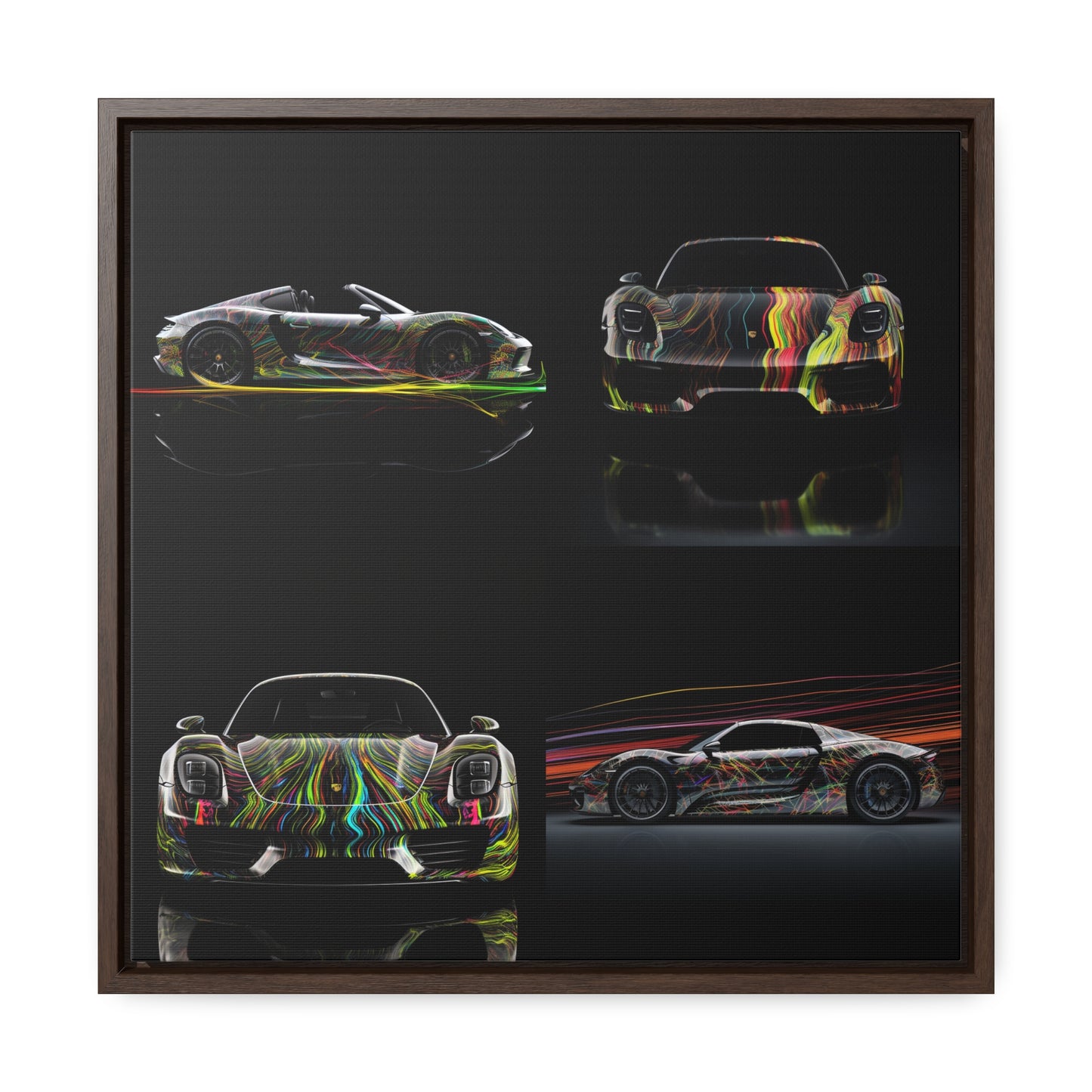 Gallery Canvas Wraps, Square Frame Porsche Line 5