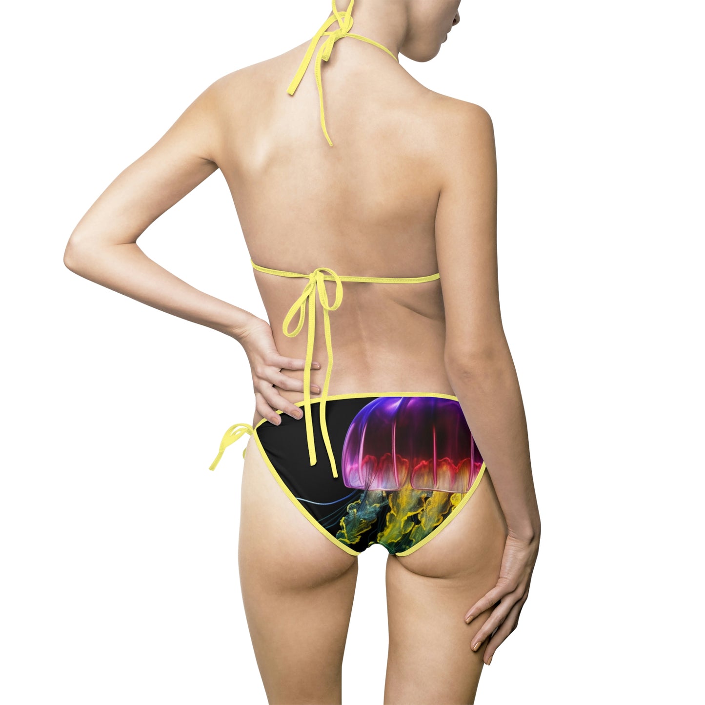 Women's Bikini Swimsuit (AOP) Florescent Jelly 1