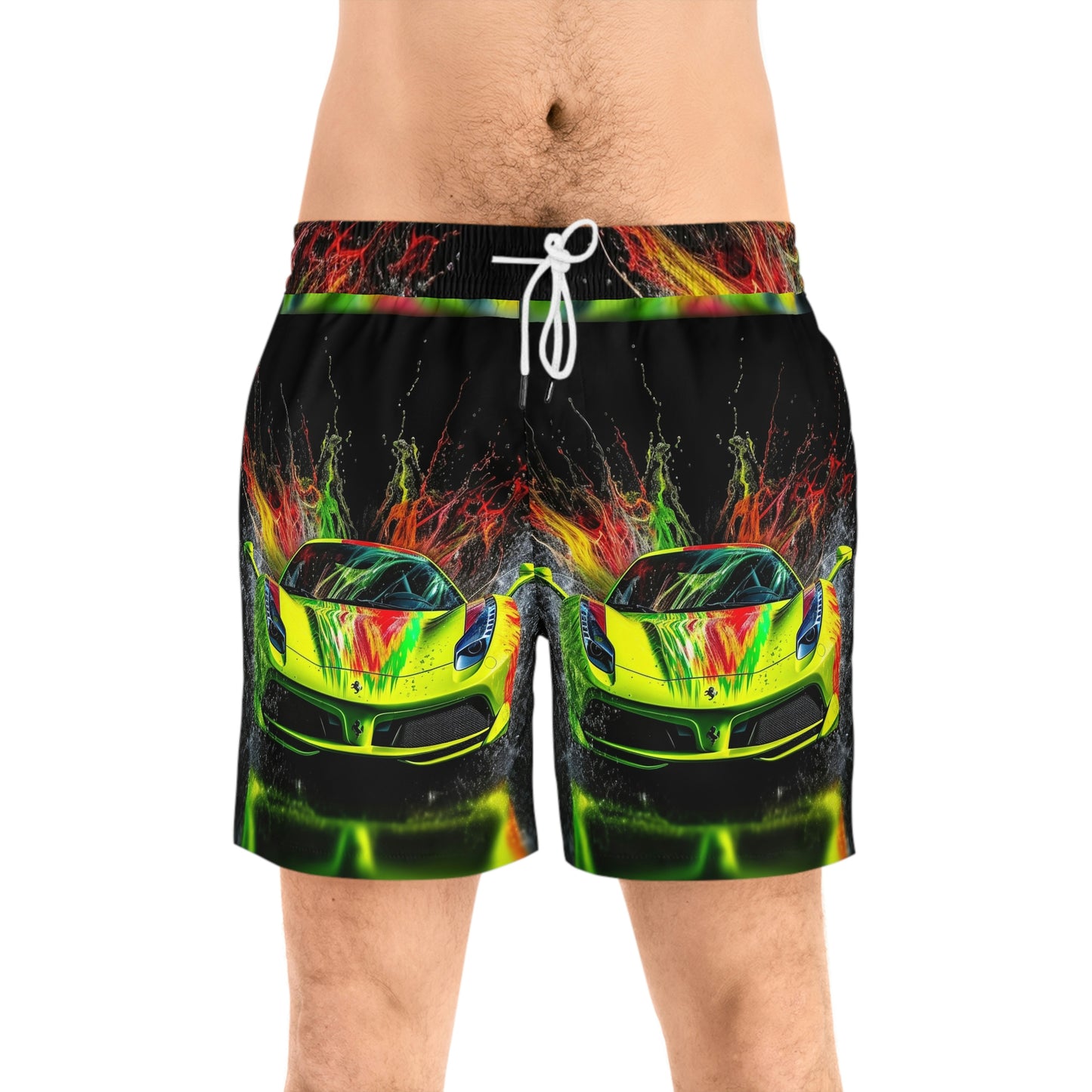 Men's Mid-Length Swim Shorts (AOP) Farrari Water 1