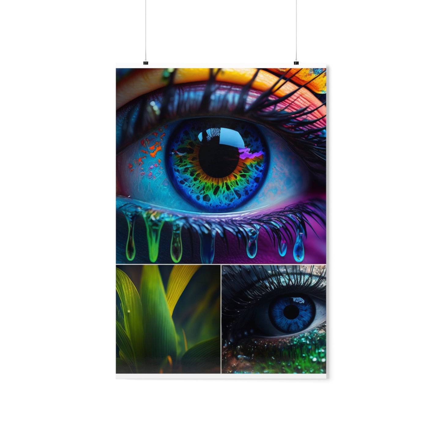 Premium Matte Vertical Posters Macro Eye Photo 2