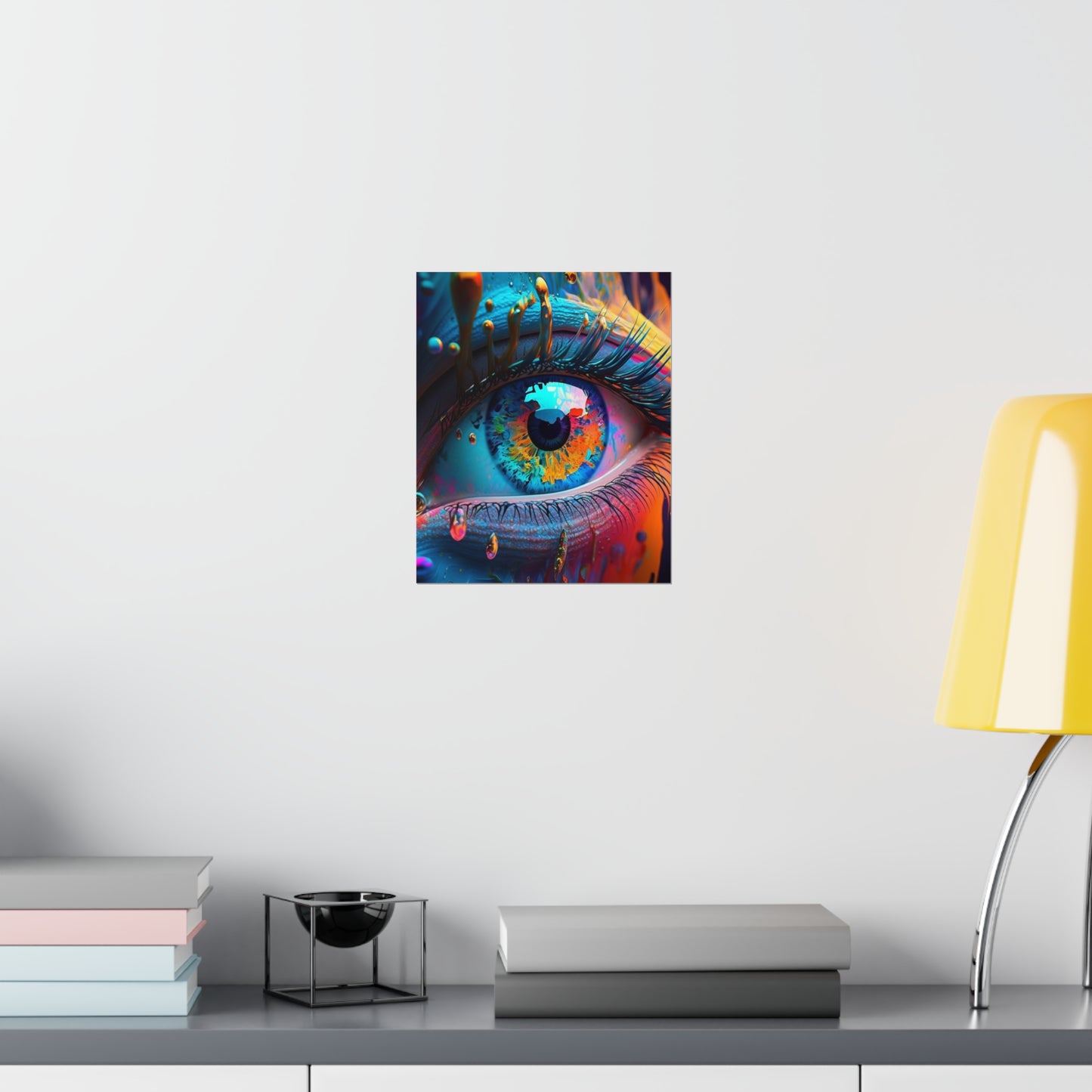 Premium Matte Vertical Posters Macro Eye Photo 1