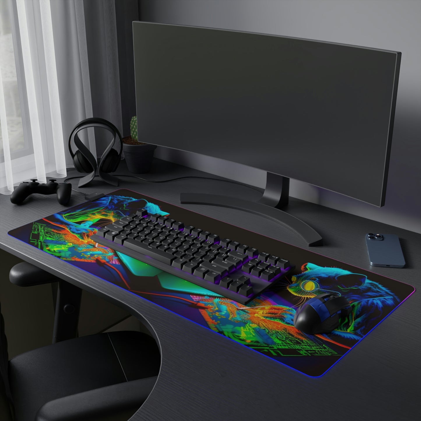 LED Gaming Mouse Pad Mouse Color 2