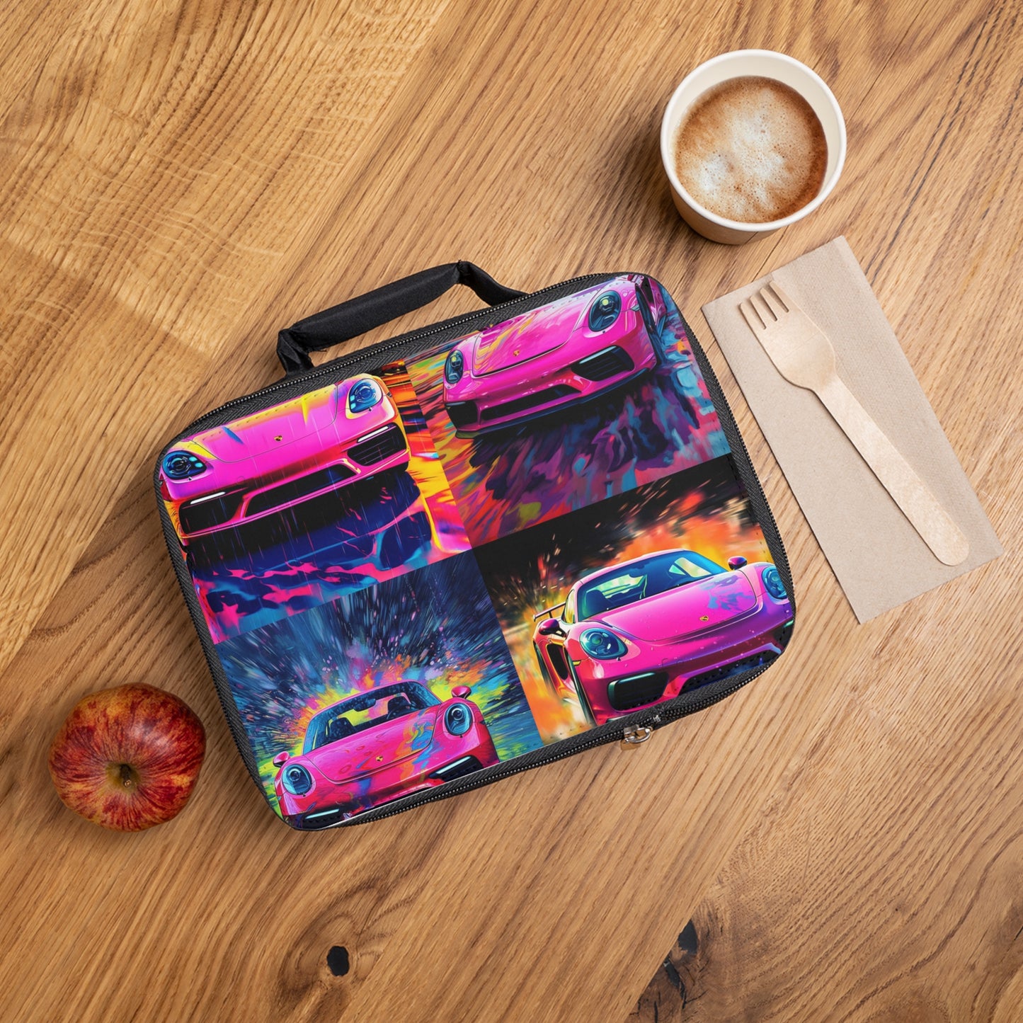 Lunch Bag Pink Porsche water fusion 5