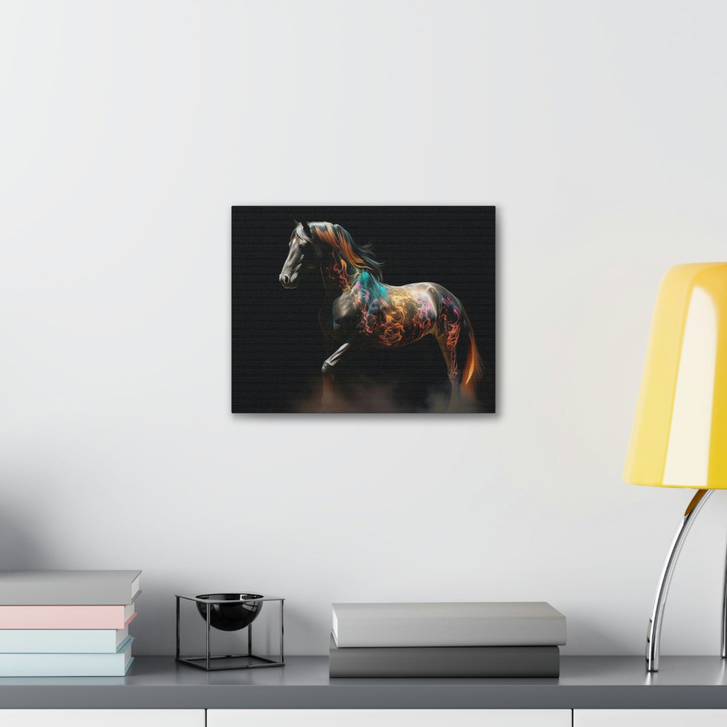 Canvas Gallery Wraps Horses smoke 4