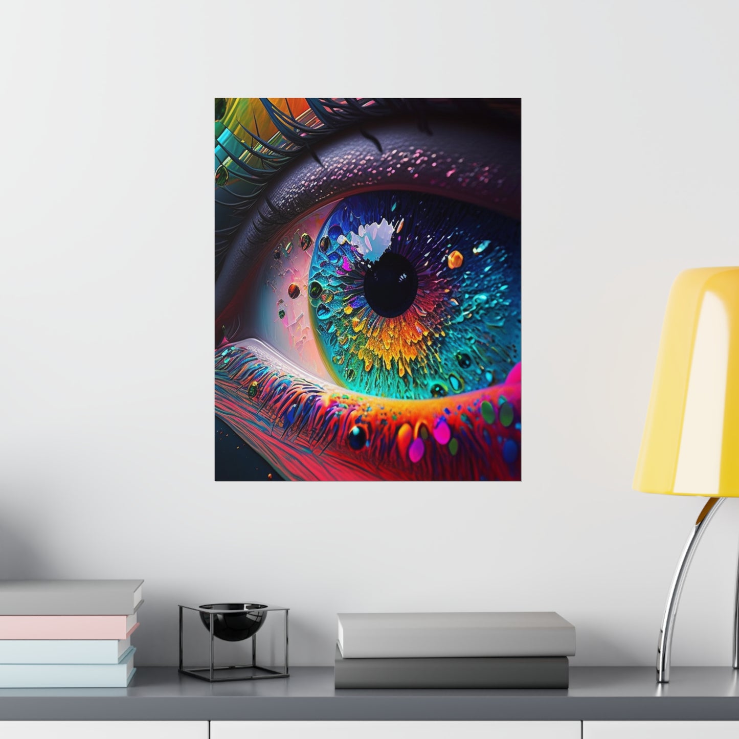 Premium Matte Vertical Posters Macro Eye Photo 3