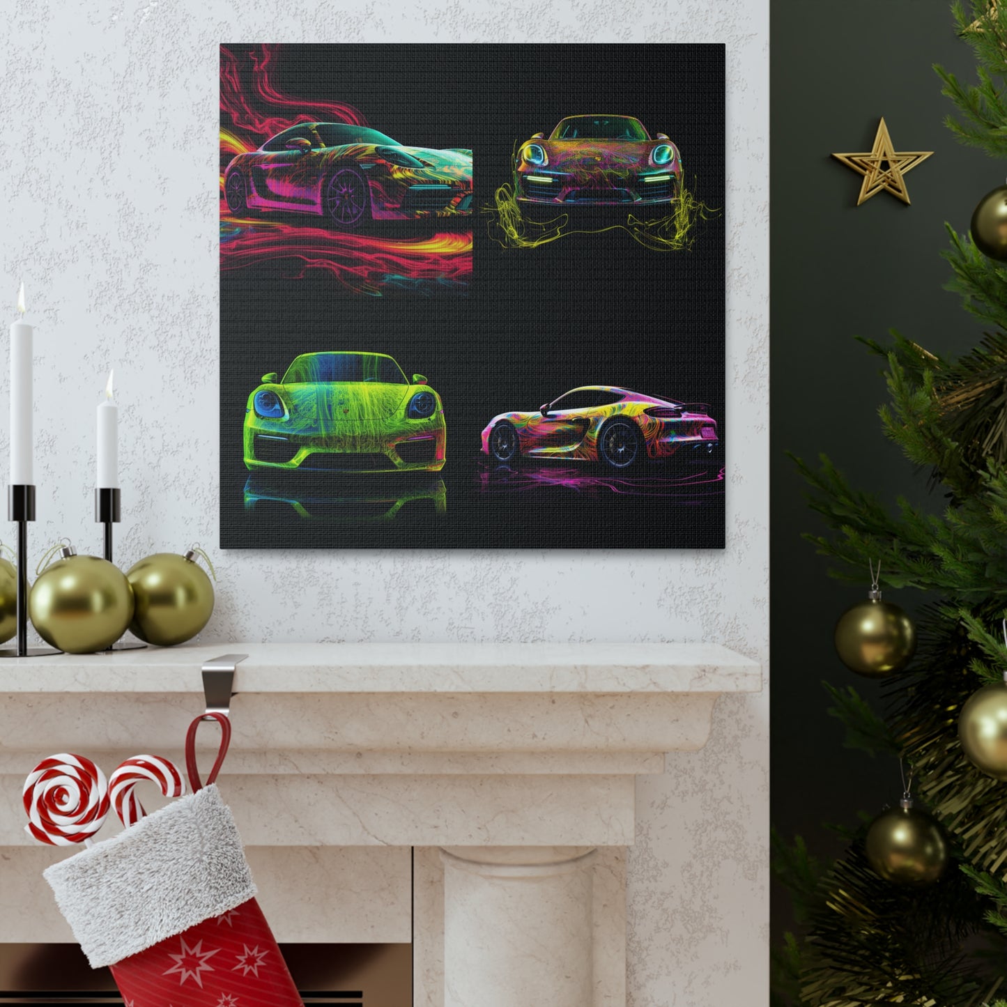 Canvas Gallery Wraps Porsche Flair 4 pack