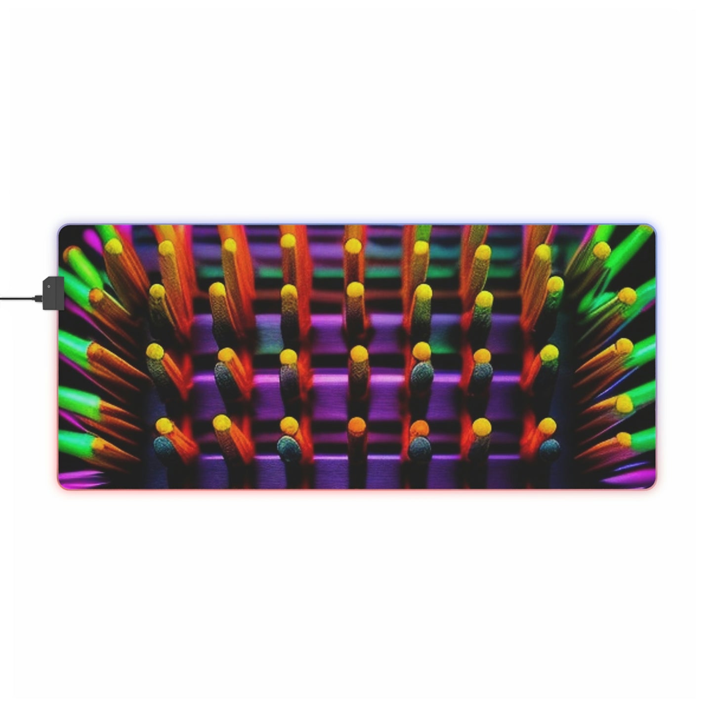 LED Gaming Mouse Pad Neon Square 3