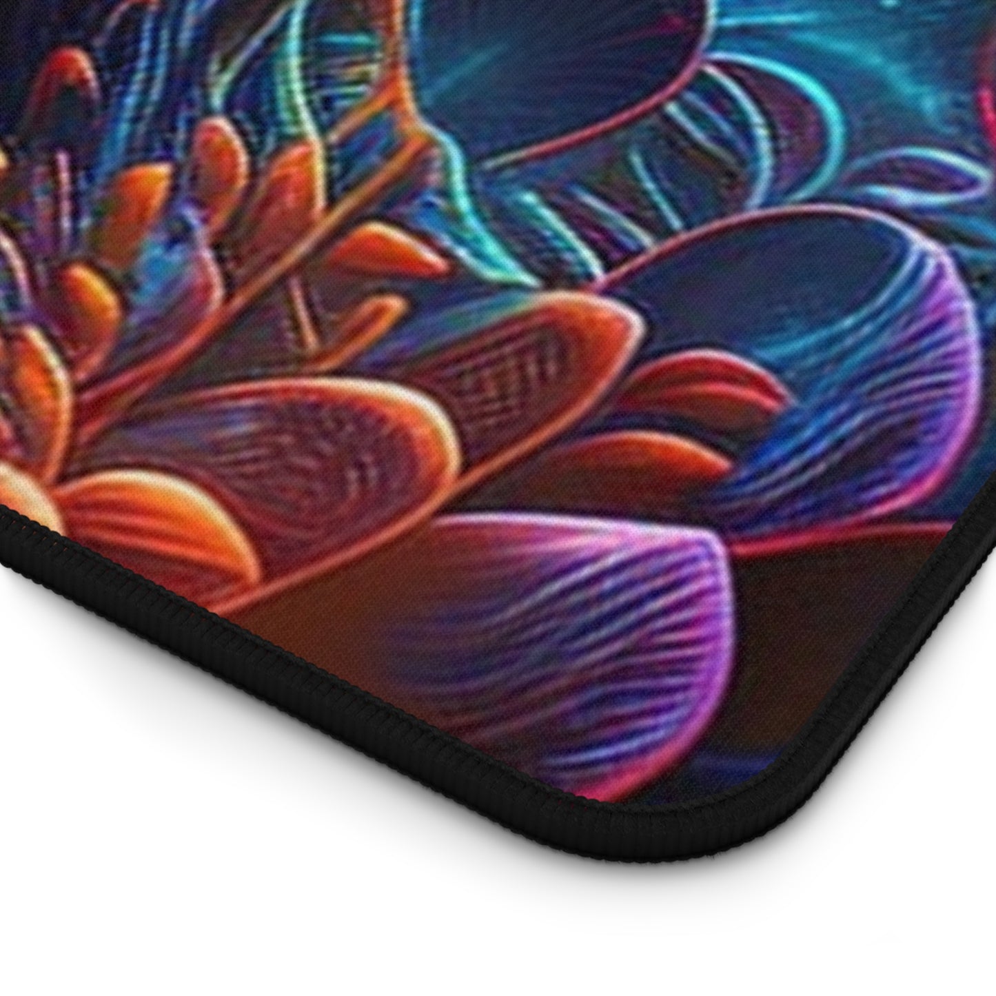 Desk Mat Neon Florescent Glow