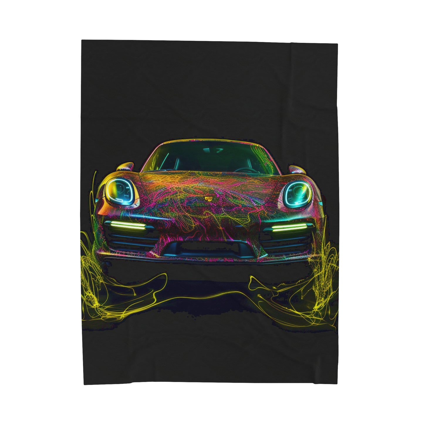 Velveteen Plush Blanket Porsche Flair 2