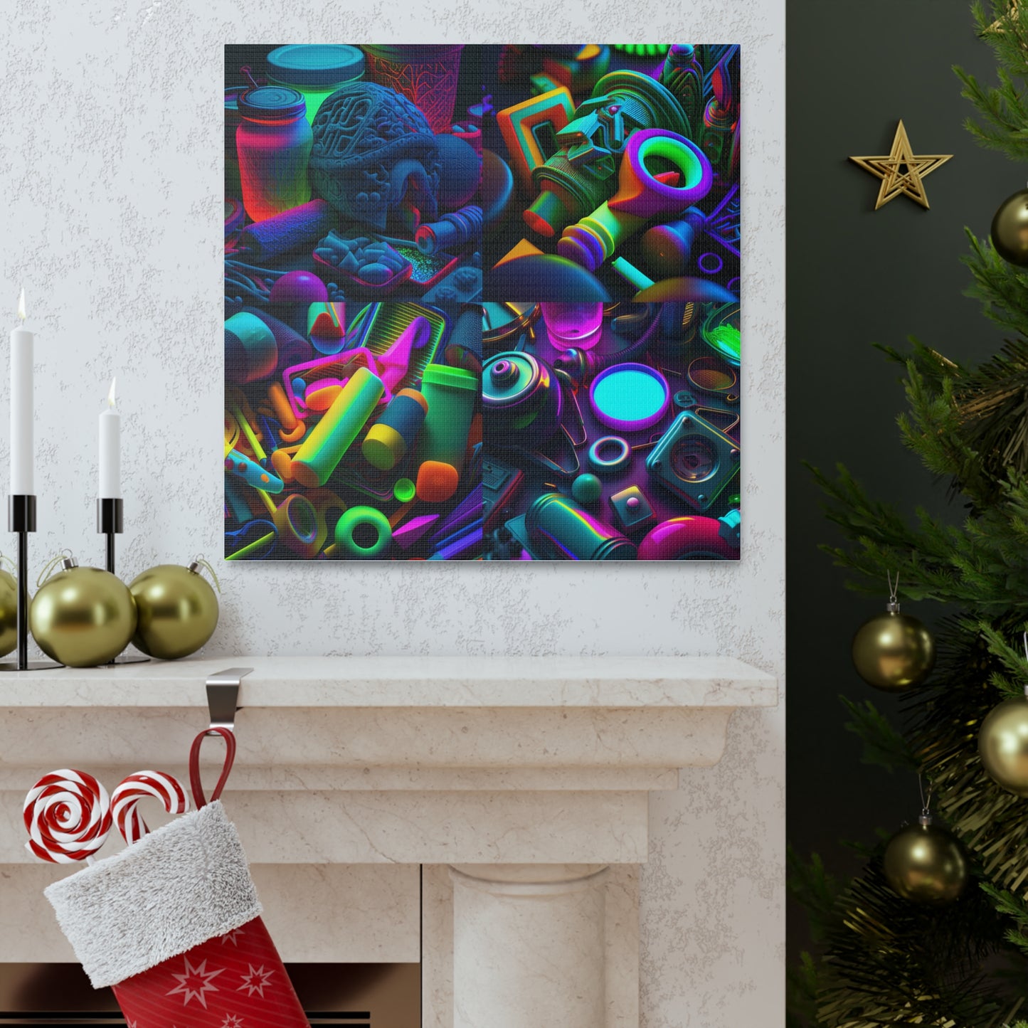 Canvas Gallery Wraps Neon Glow