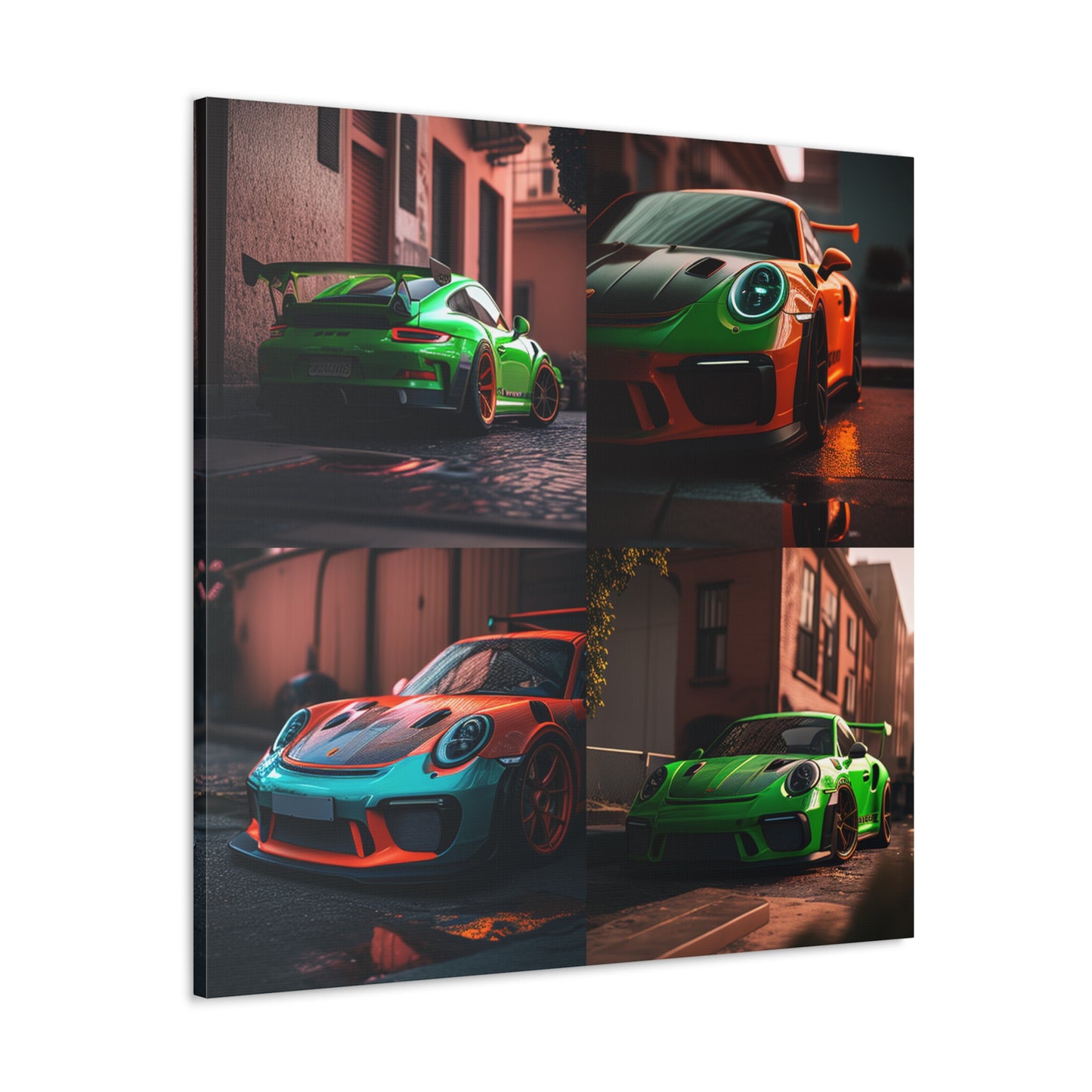 Canvas Gallery Wraps Porsche 911 gt3 4 pack