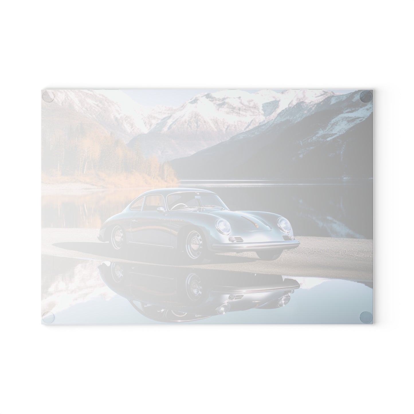 Glass Cutting Board Porsche Lake 1