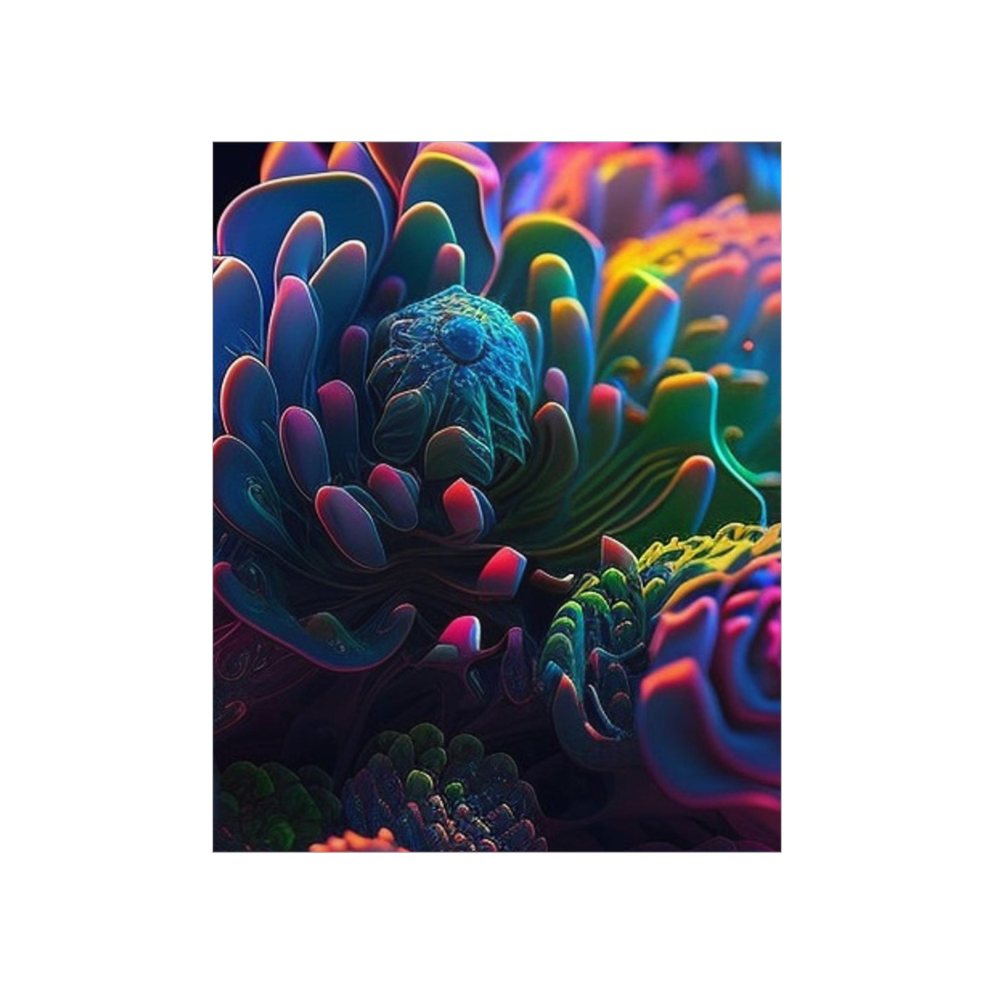 Premium Matte Vertical Posters Ocean Life Macro 4