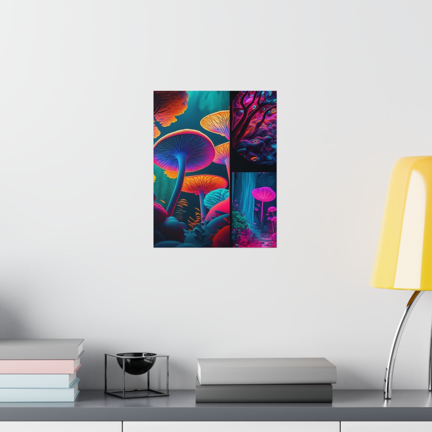 Premium Matte Vertical Posters Macro Reef Florescent 2