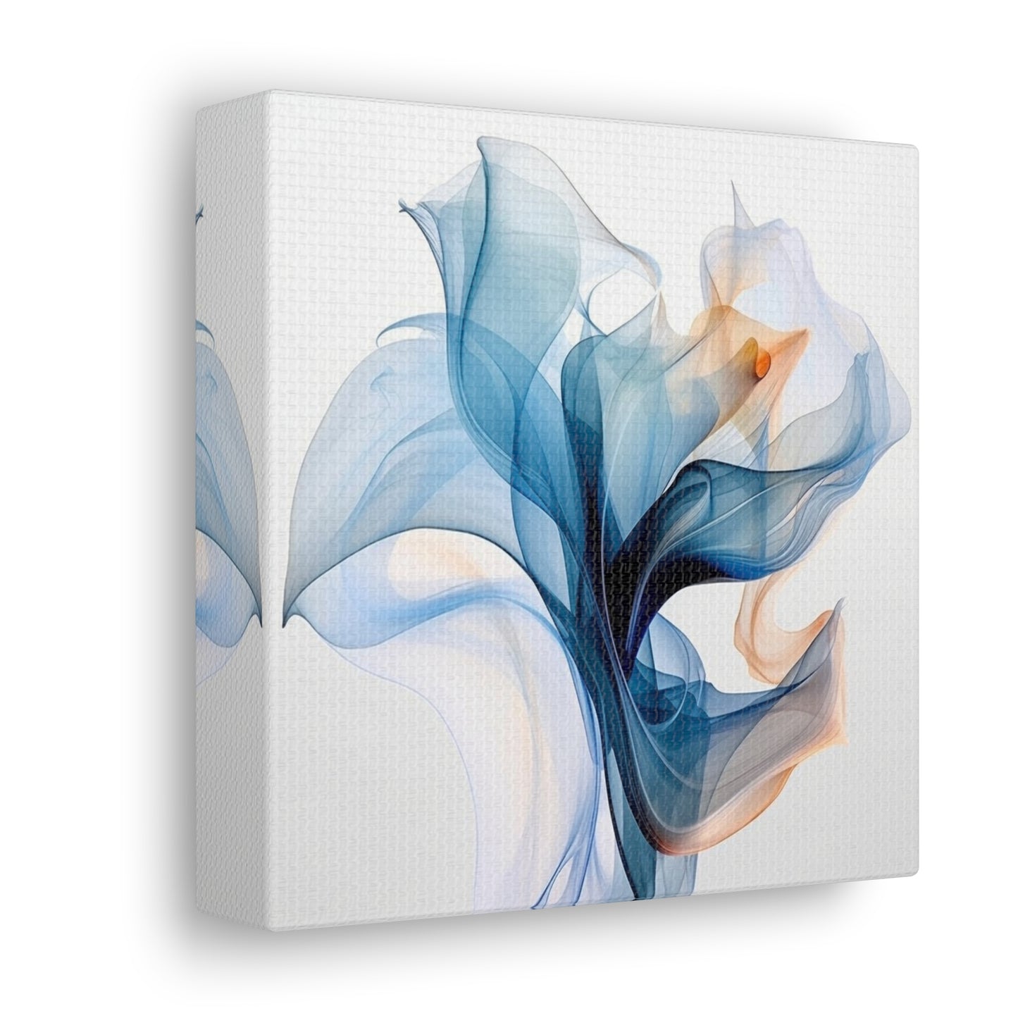 Canvas Gallery Wraps Blue Tluip Abstract 3