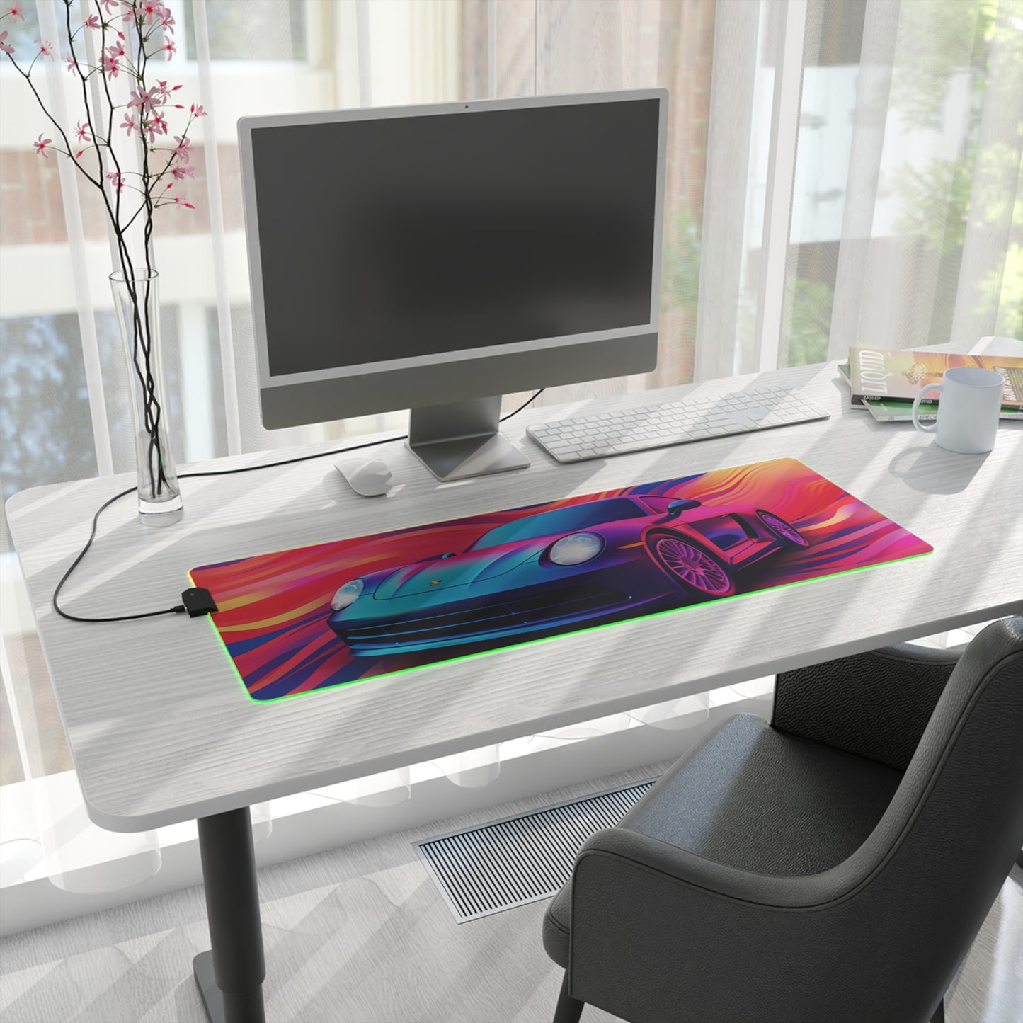 LED Gaming Mouse Pad Porsche Water Fusion 3