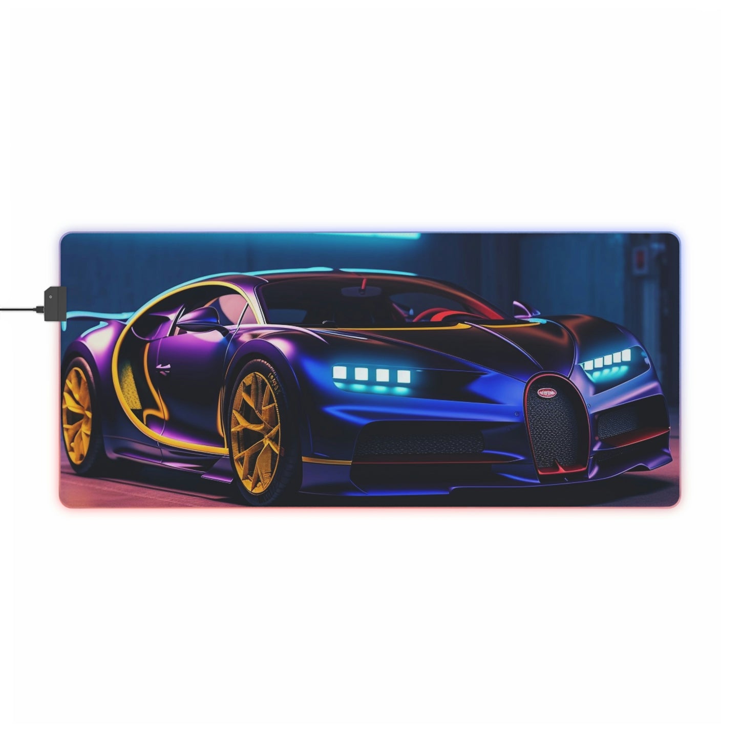 LED Gaming Mouse Pad Hyper Bugatti Neon Chiron 4