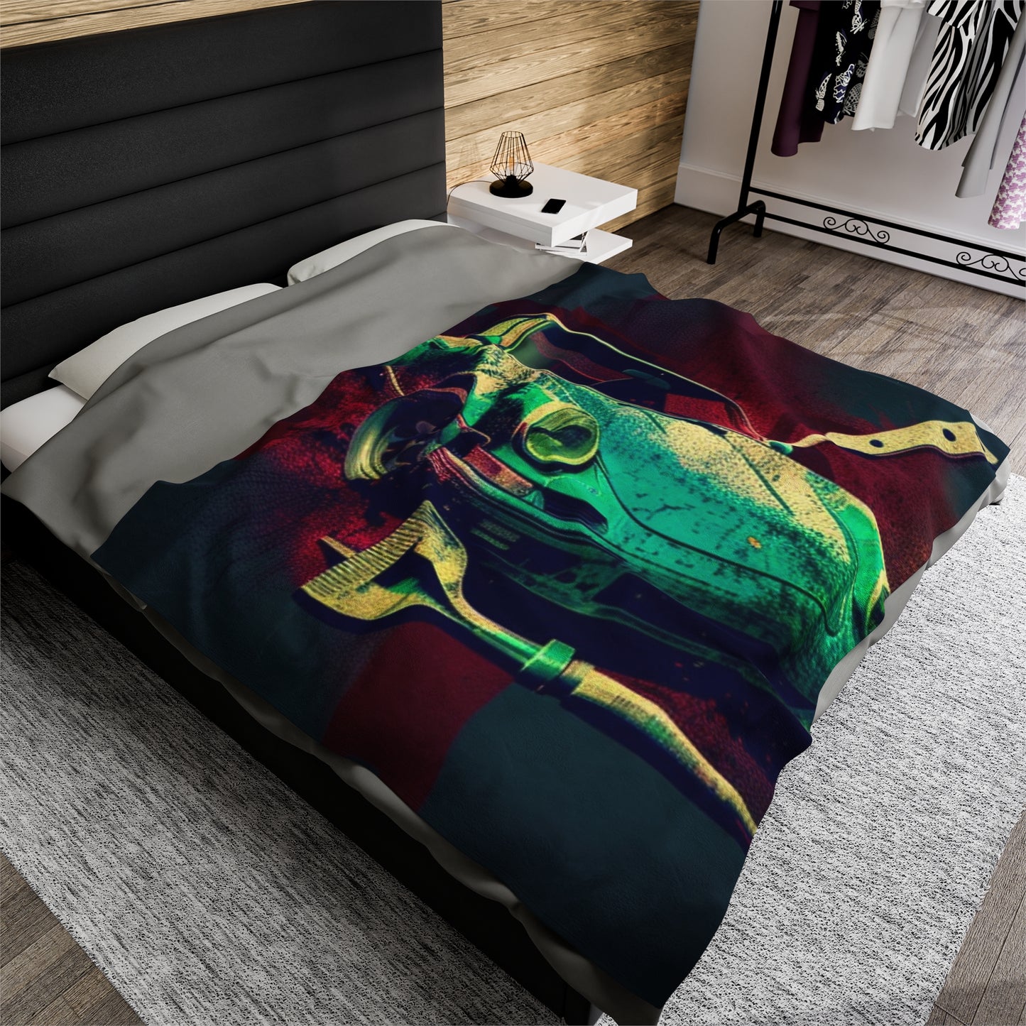 Velveteen Plush Blanket Porsche Abstract 4