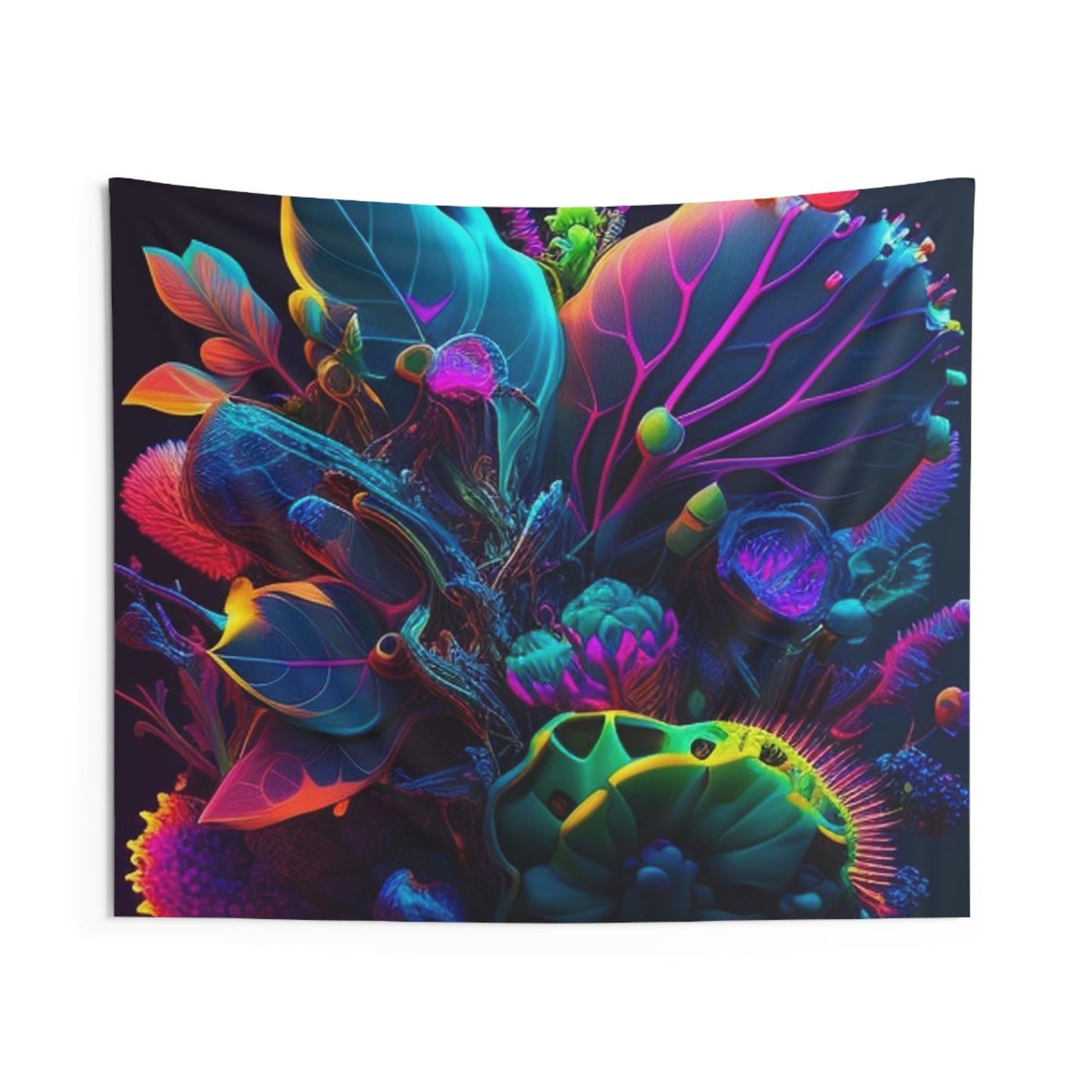 Indoor Wall Tapestries Macro Coral Reef 3