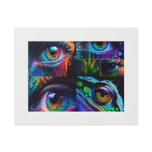 Fine Art Prints (Passepartout Paper Frame) Macro Eye Photo 5