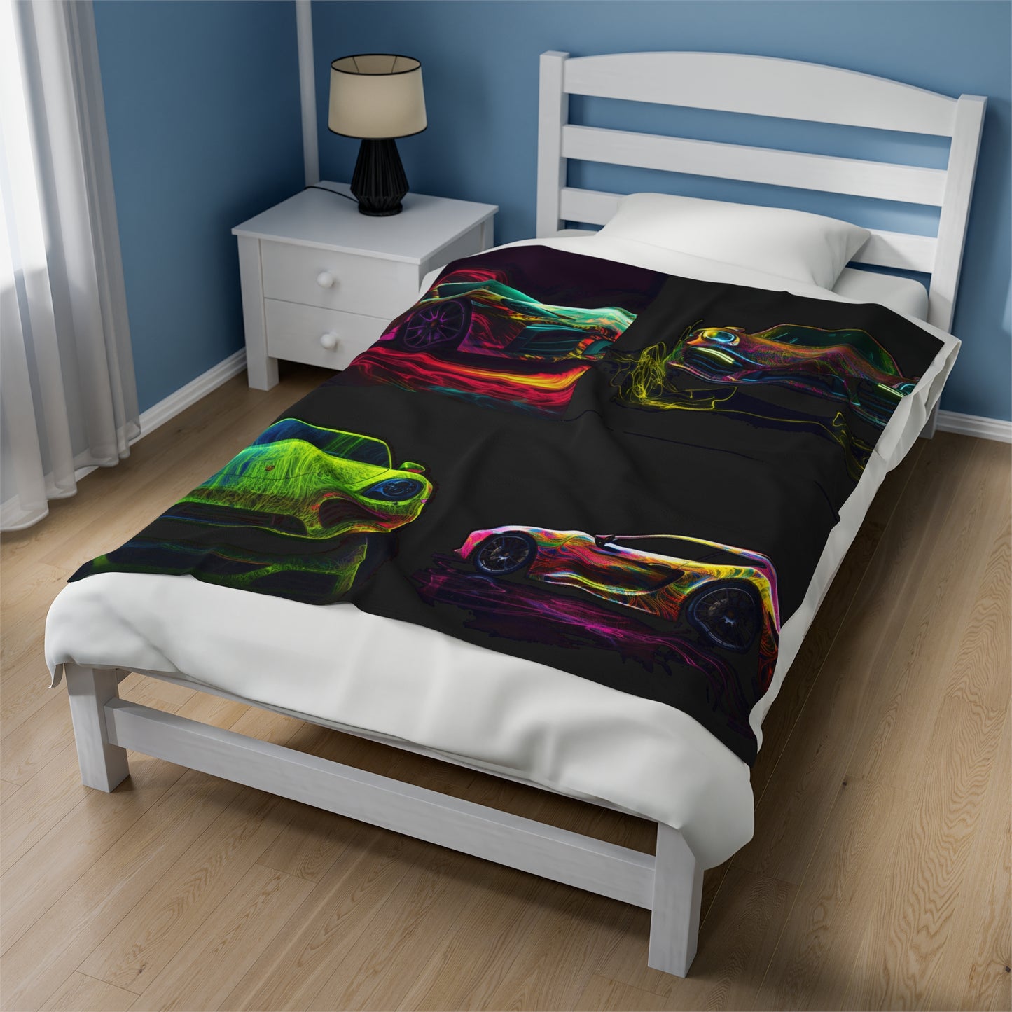 Velveteen Plush Blanket Porsche Flair 5