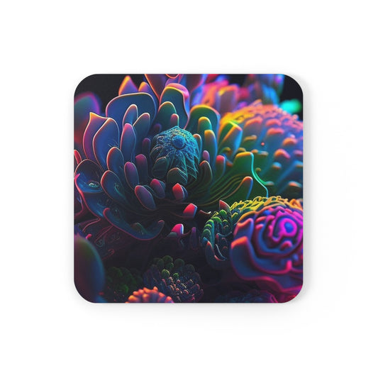 Cork Back Coaster Ocean Life Macro 4