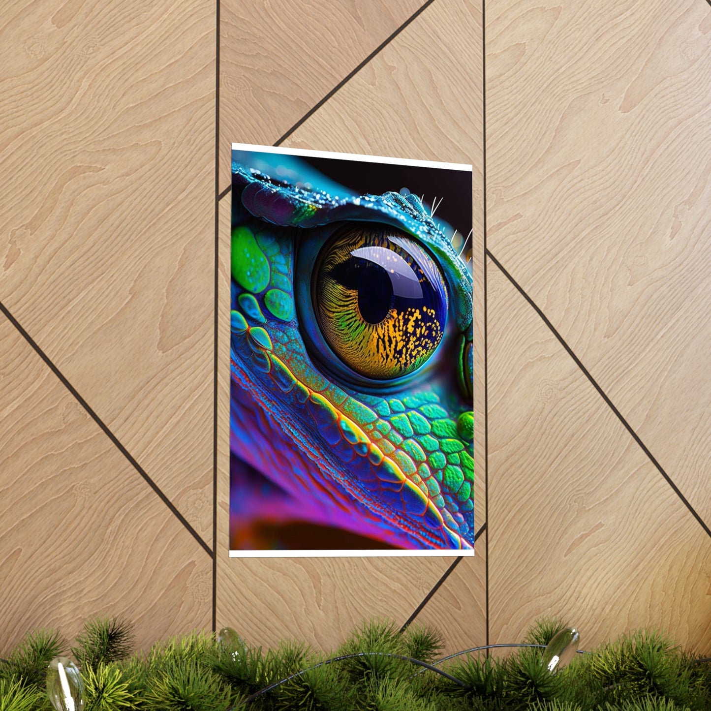 Premium Matte Vertical Posters Macro Eye Photo 4