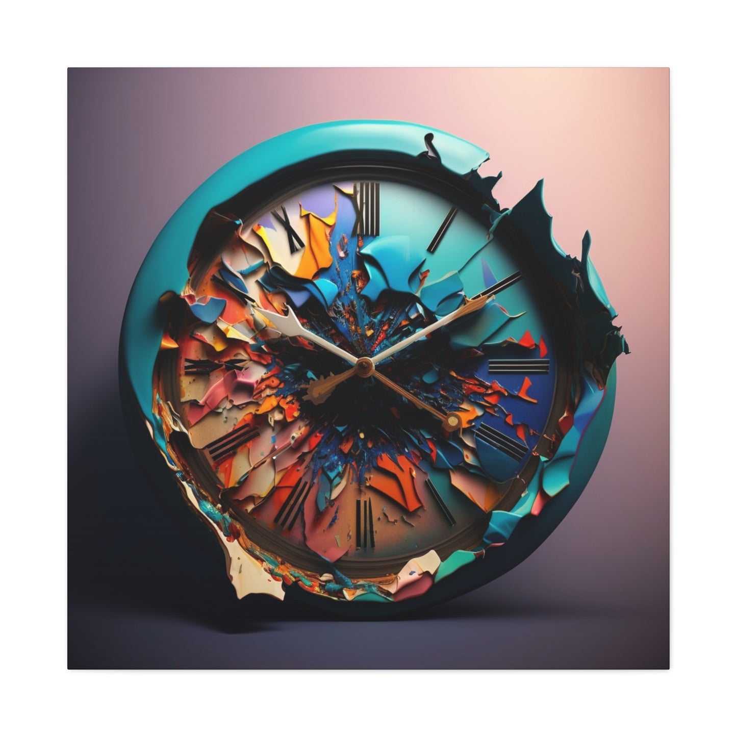 Abstract Color Clock 4