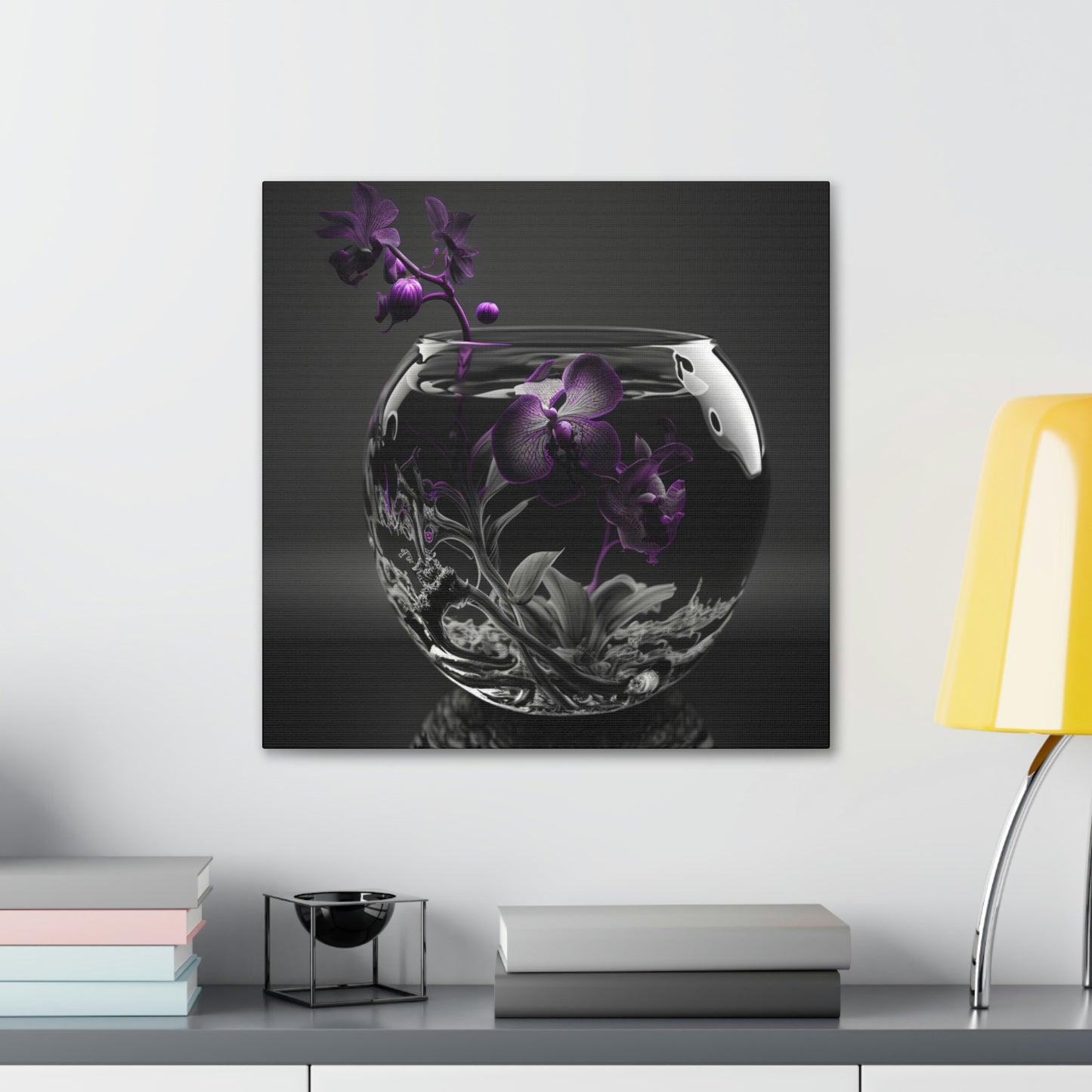 orchid purple glass 3