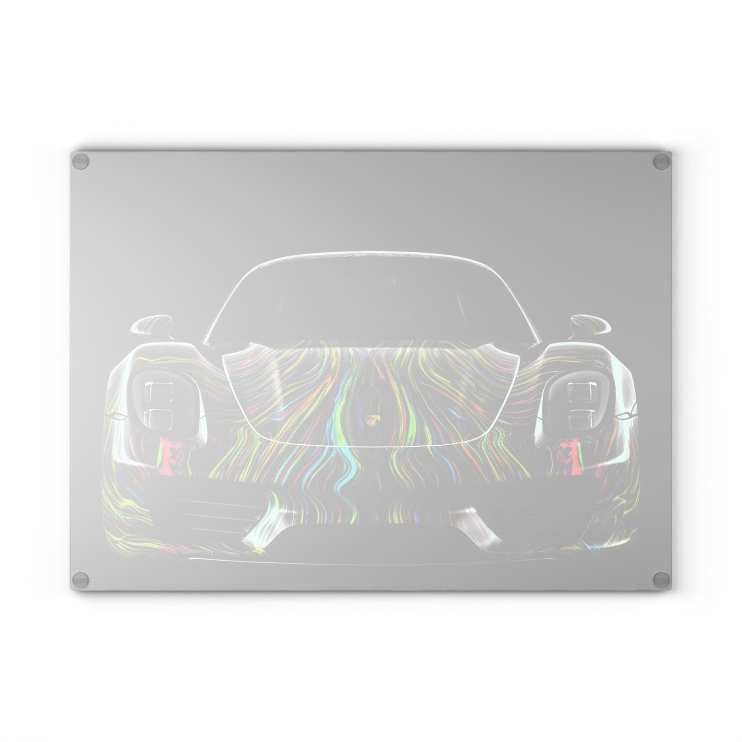 Glass Cutting Board Porsche Line 3