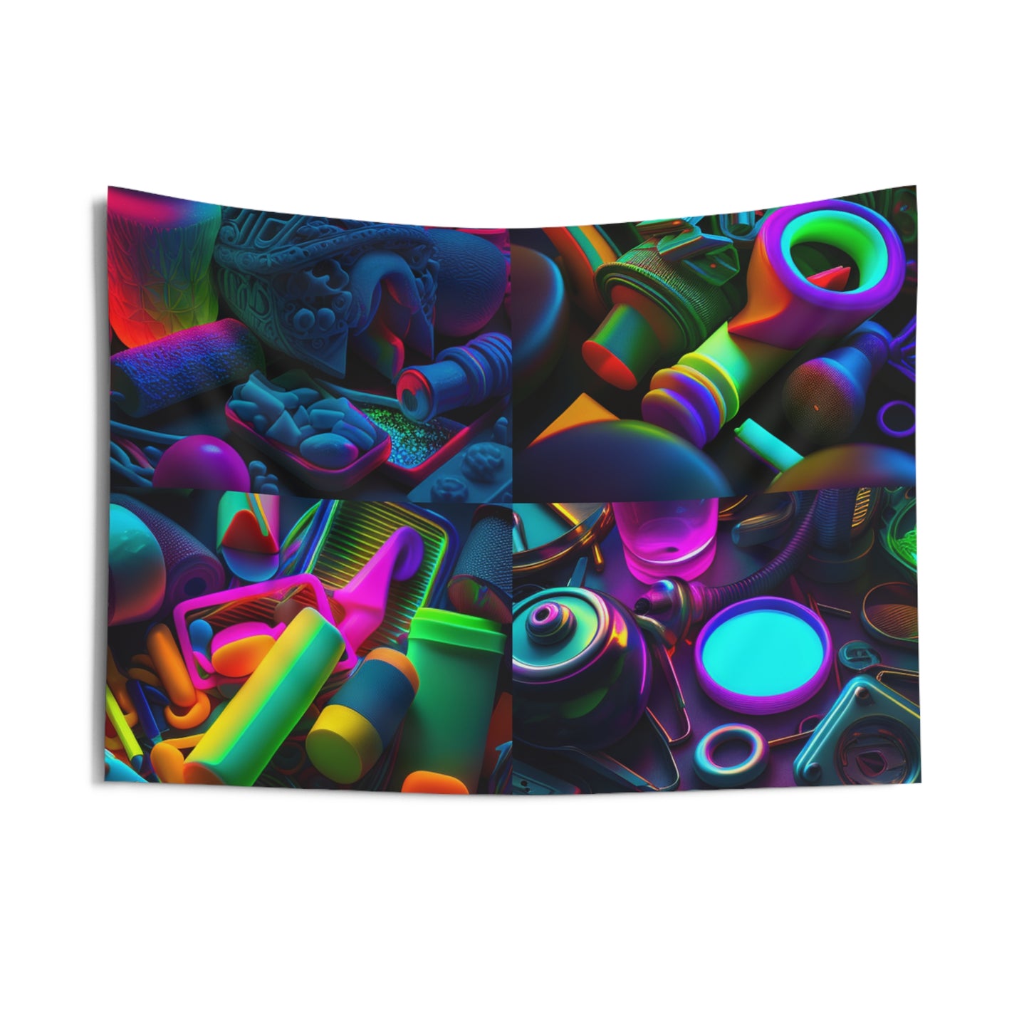 Indoor Wall Tapestries Neon Glow