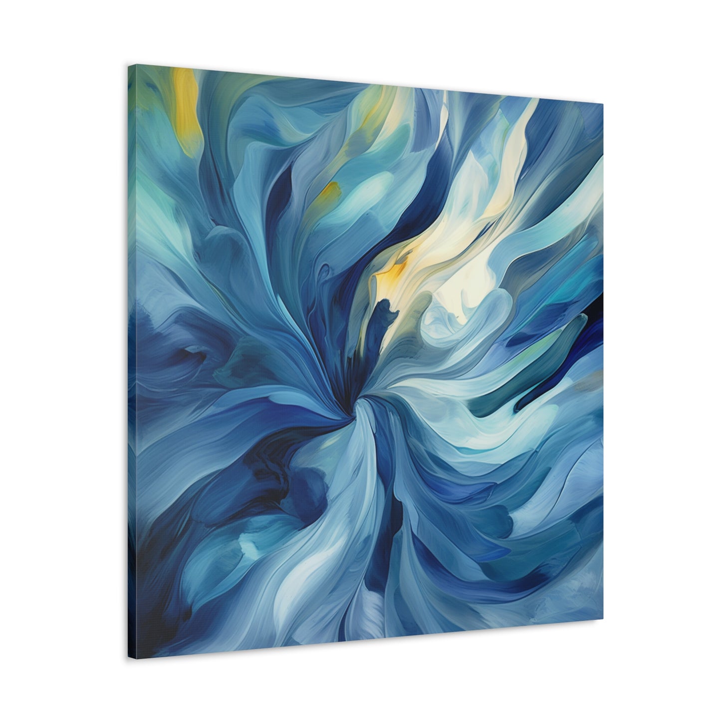 Canvas Gallery Wraps Blue Tluip Abstract 4