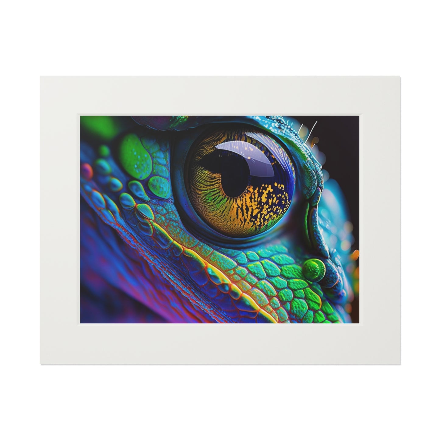 Fine Art Prints (Passepartout Paper Frame) Macro Eye Photo 4