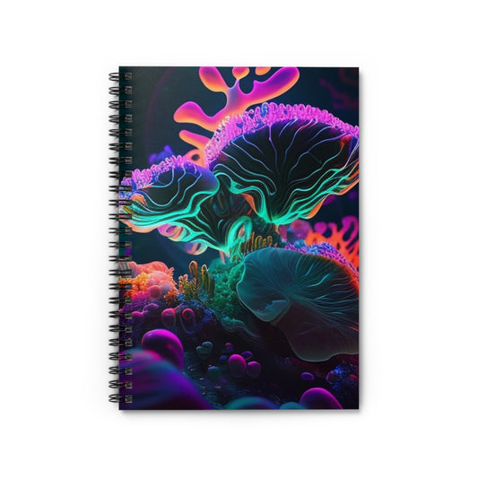 Spiral Notebook - Ruled Line Macro Coral Reef 4