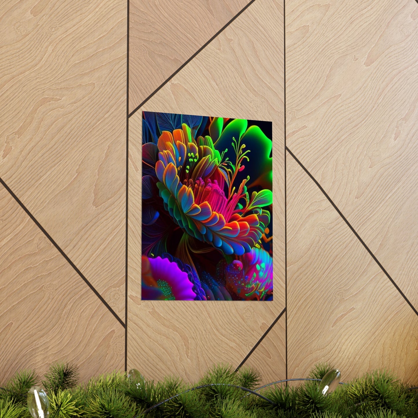 Premium Matte Vertical Posters Macro Florescent 2