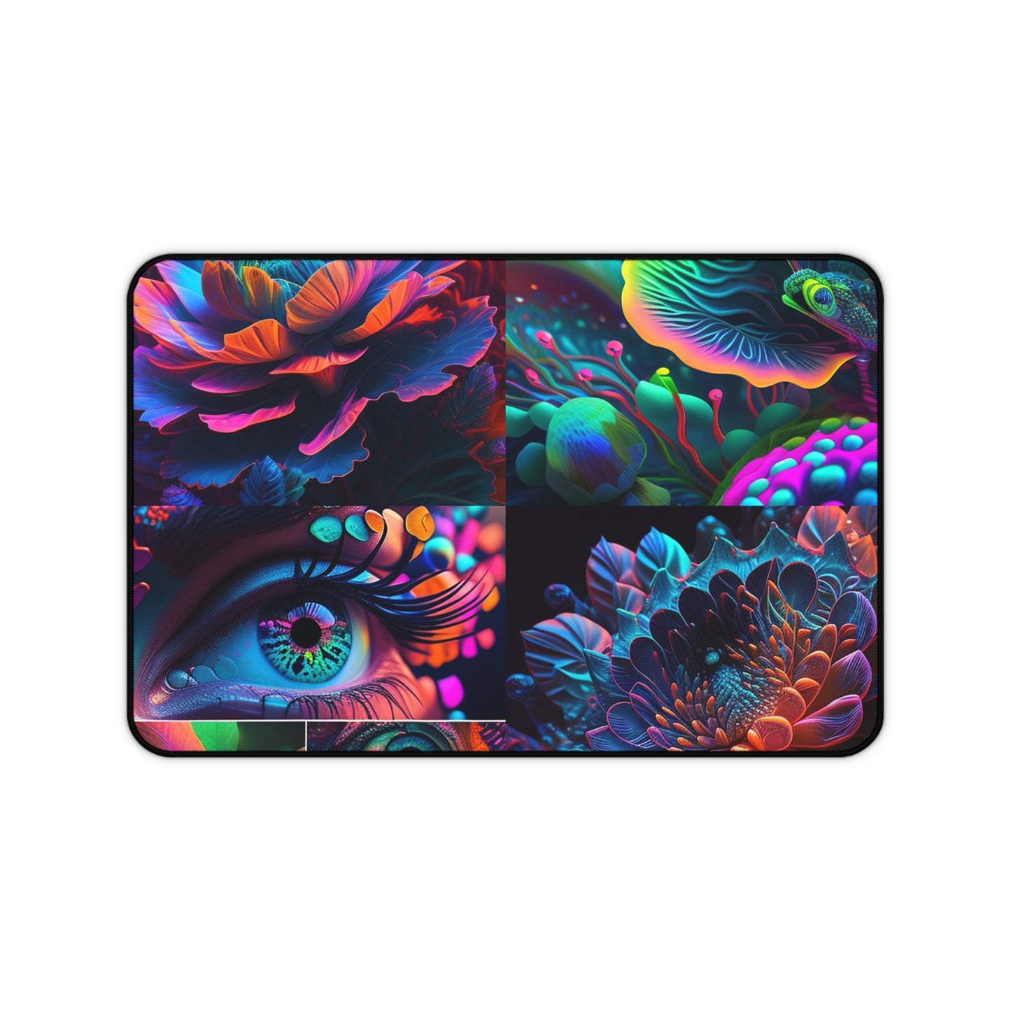 Desk Mat Neon Florescent Glow