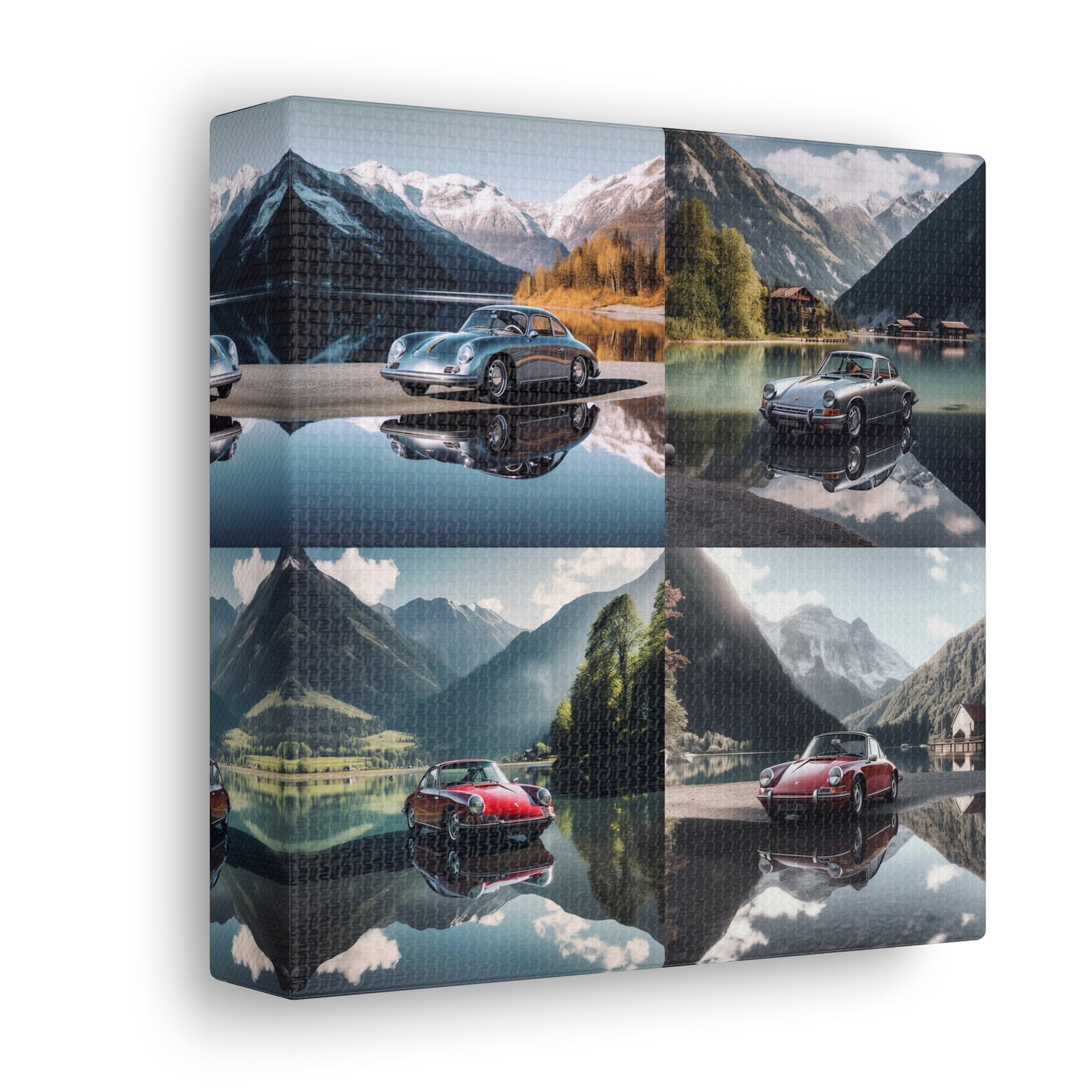 Canvas Gallery Wraps Porsche Lake 4 pack