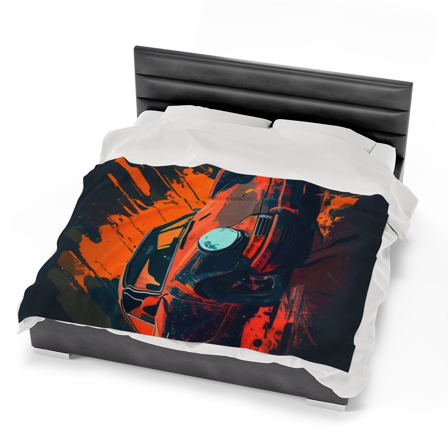 Velveteen Plush Blanket Porsche Abstract 3