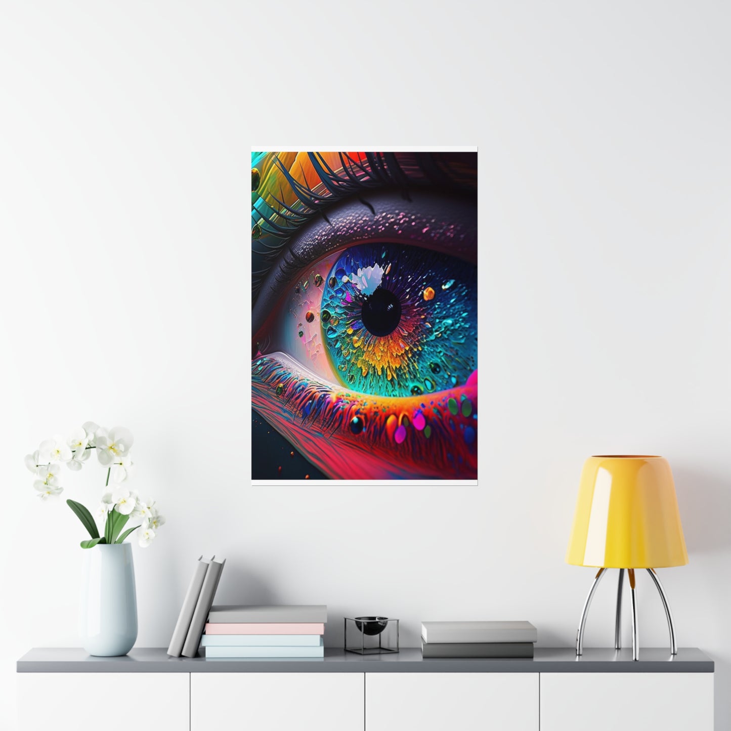 Premium Matte Vertical Posters Macro Eye Photo 3