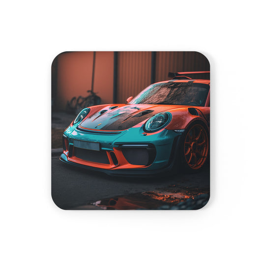 Cork Back Coaster porsche 911 gt3 3