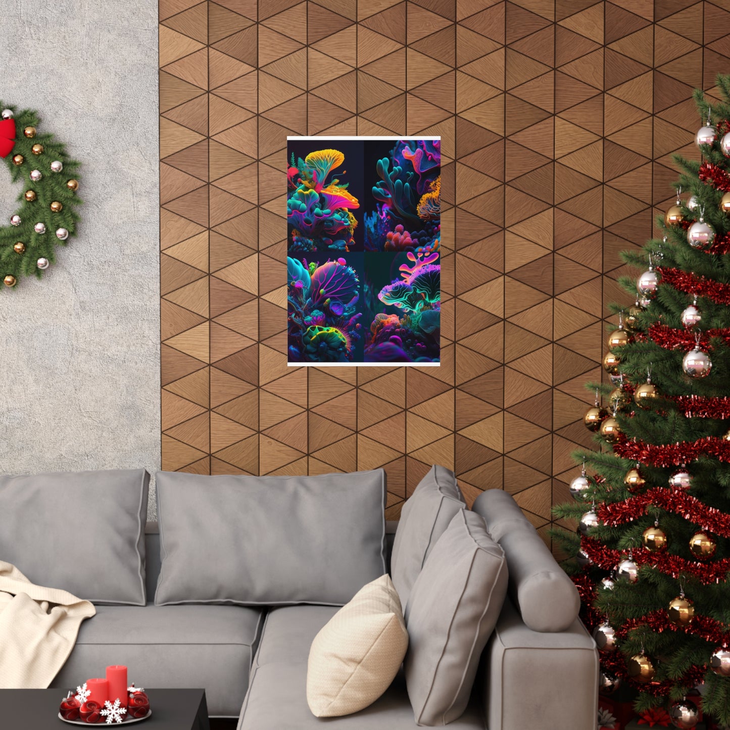 Premium Matte Vertical Posters Macro Coral Reef 5