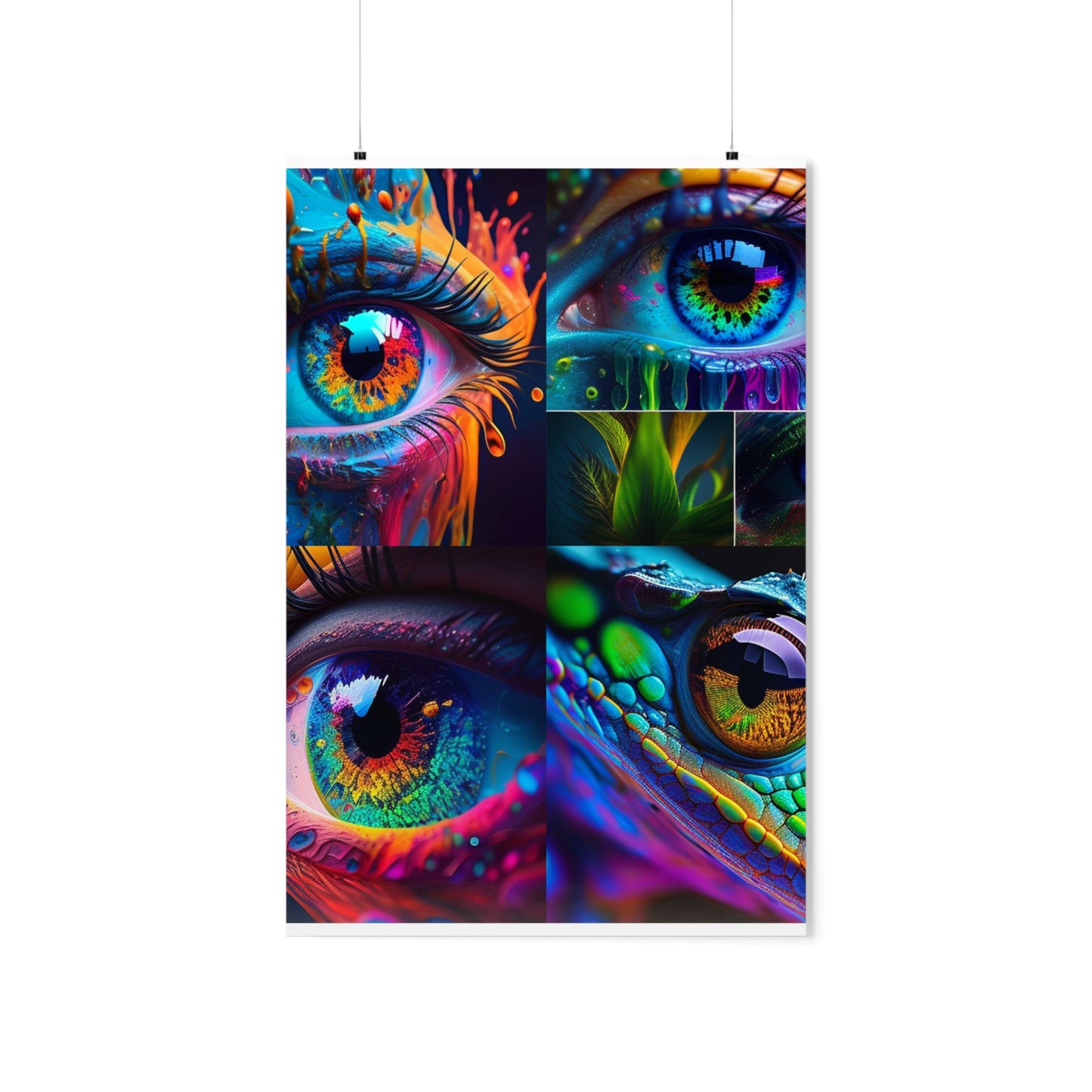 Premium Matte Vertical Posters Macro Eye Photo 5