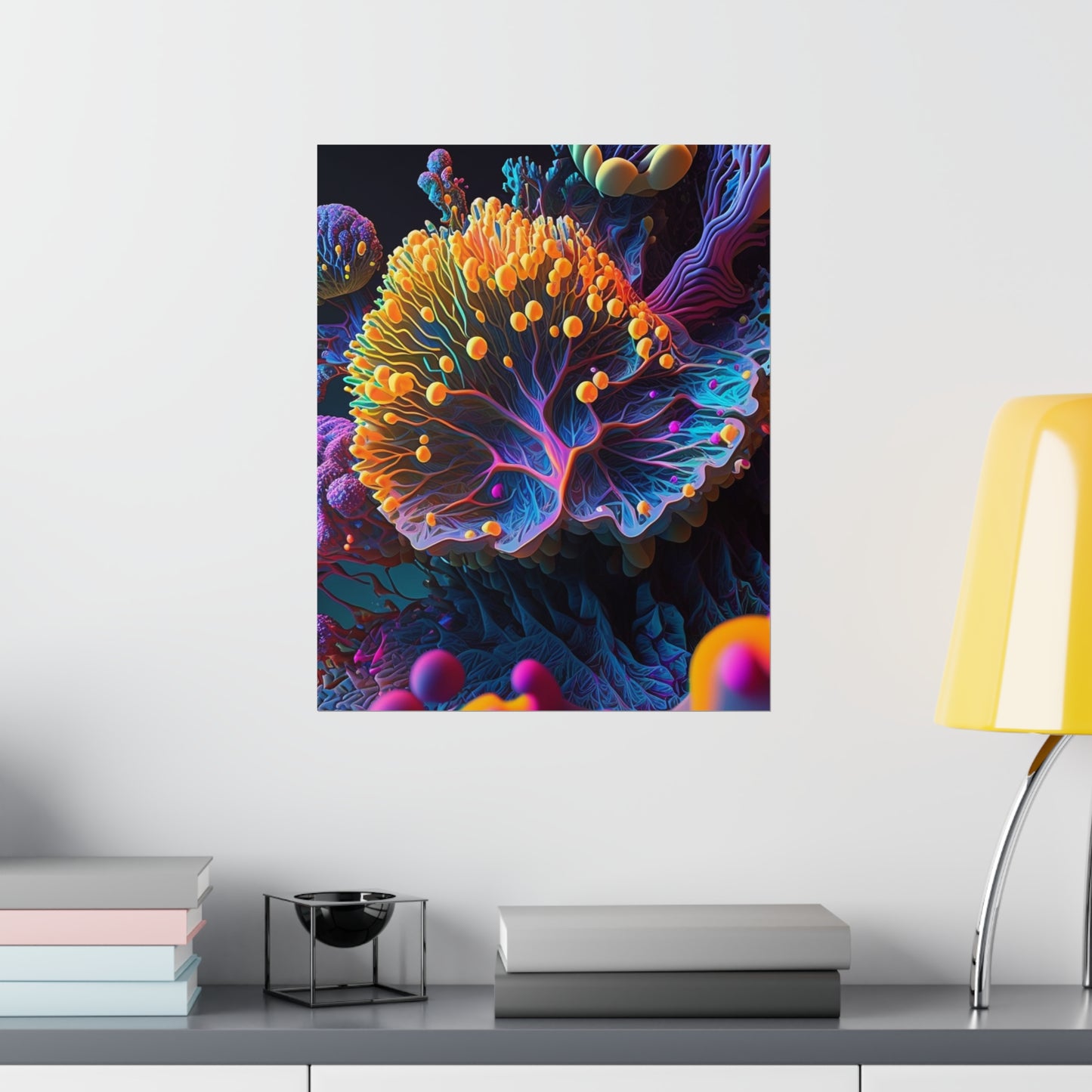 Premium Matte Vertical Posters Ocean Life Macro 1