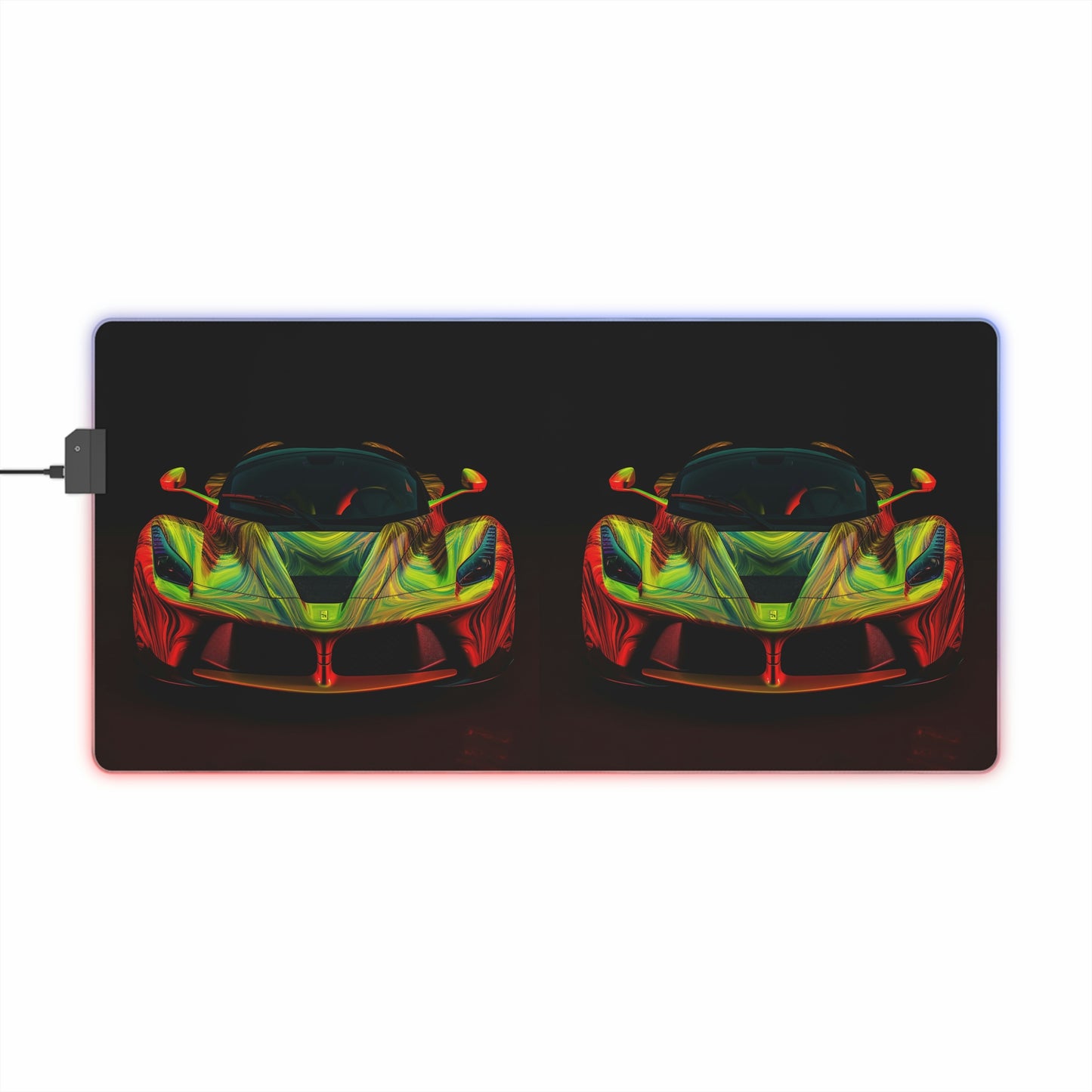 LED Gaming Mouse Pad Ferrari Neon 1