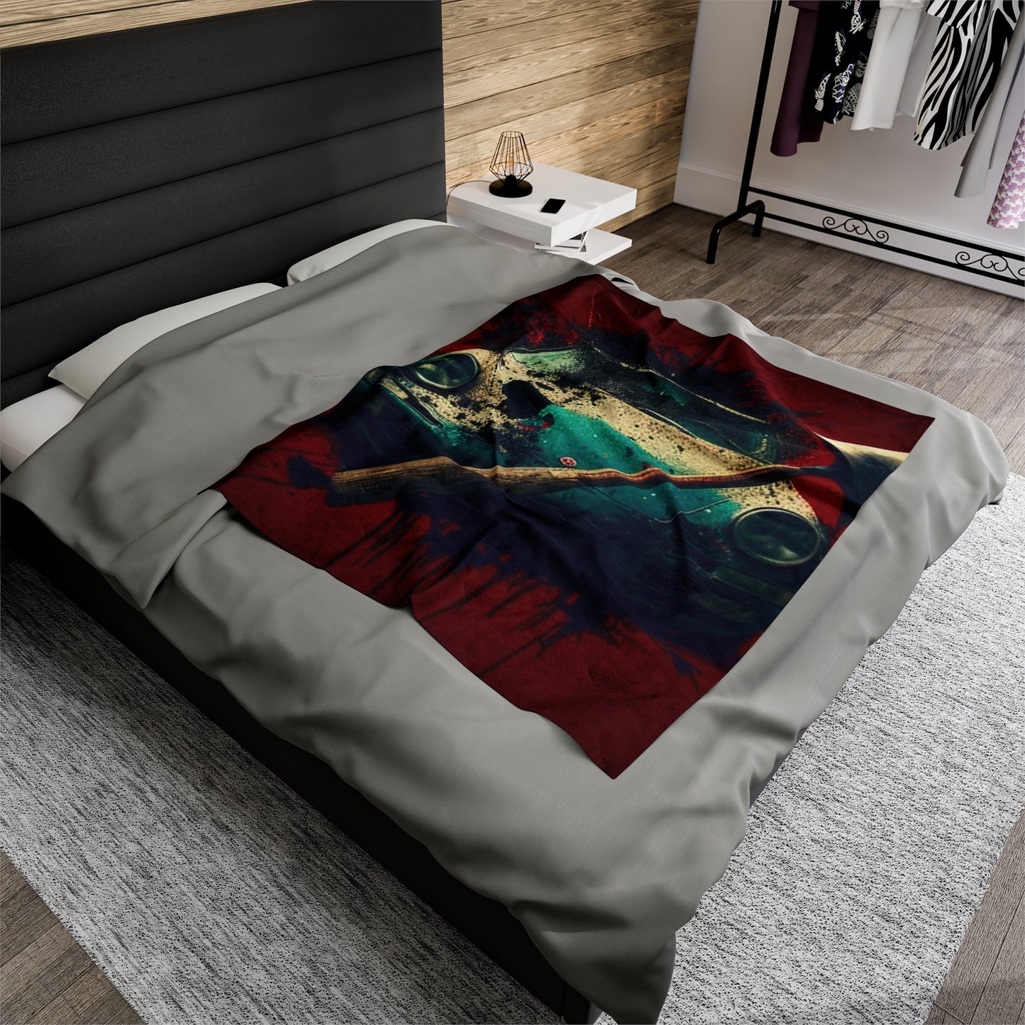 Velveteen Plush Blanket Porsche Abstract 1