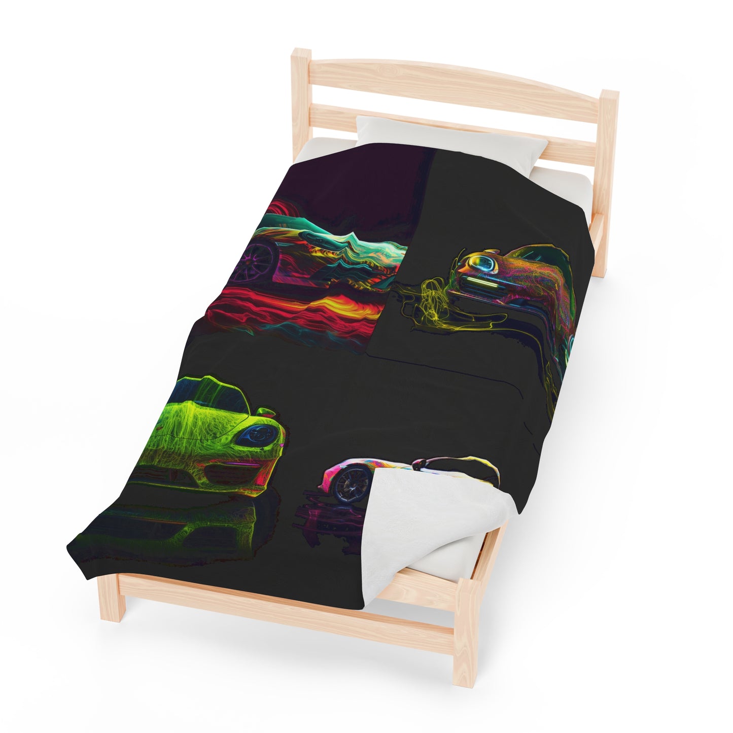 Velveteen Plush Blanket Porsche Flair 5