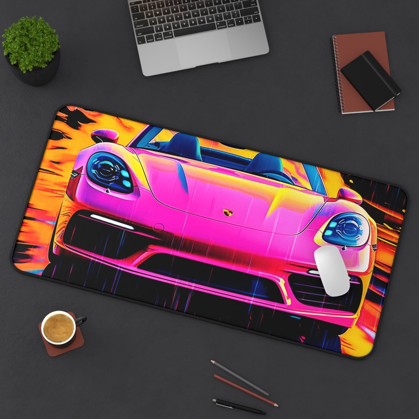 Desk Mat Pink Porsche water fusion 1